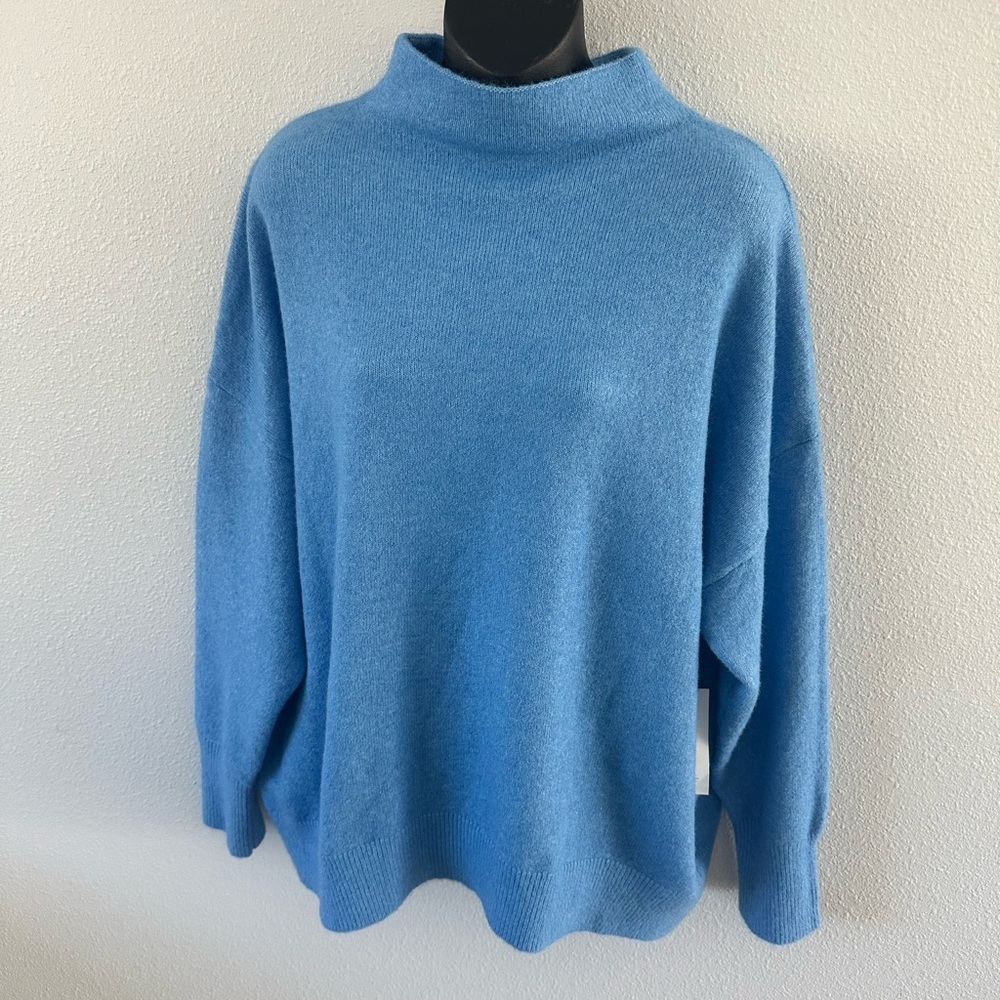 New with tag Karen Kane Sky Blue Turtleneck Sweater